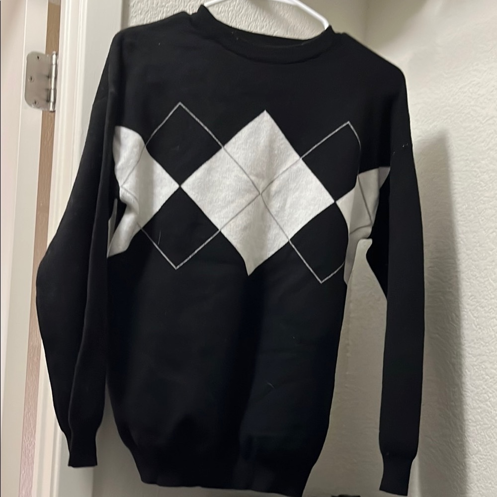 black soft sweater